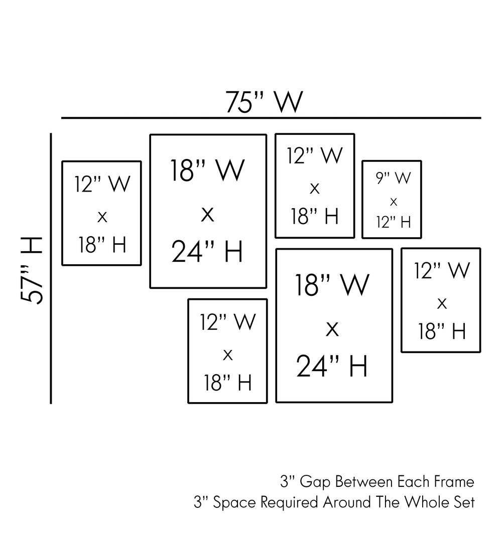 HAVE YOU LOVED IT GALLERY WALL layout guide, showcasing vibrant art prints for stunning gallery walls.