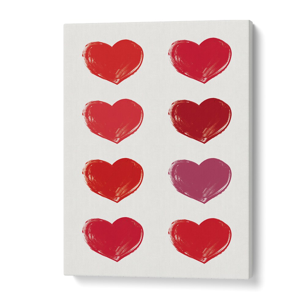 Hearts Fashion Art Artwork in Gallery Wrap