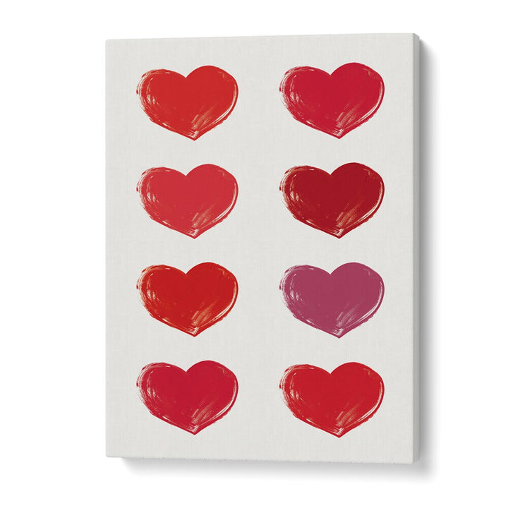 Hearts Fashion Art Artwork in Gallery Wrap