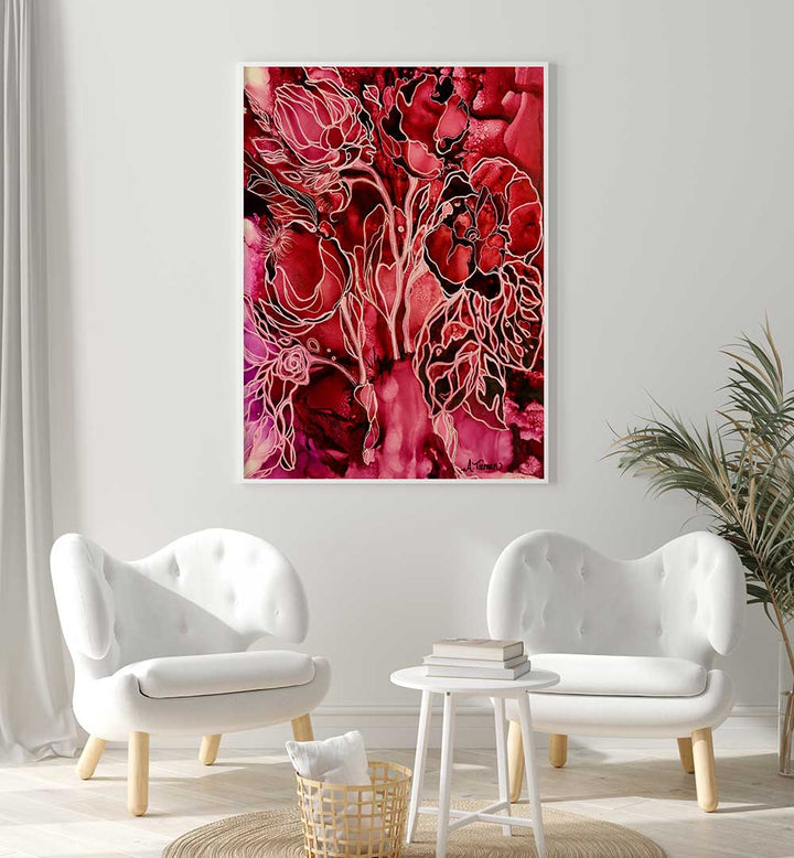 Vibrant HEAVENLY GARDEN, FLORAL FLOWER PAINTINGS bringing nature's beauty to your home decor. Perfect for serene spaces.