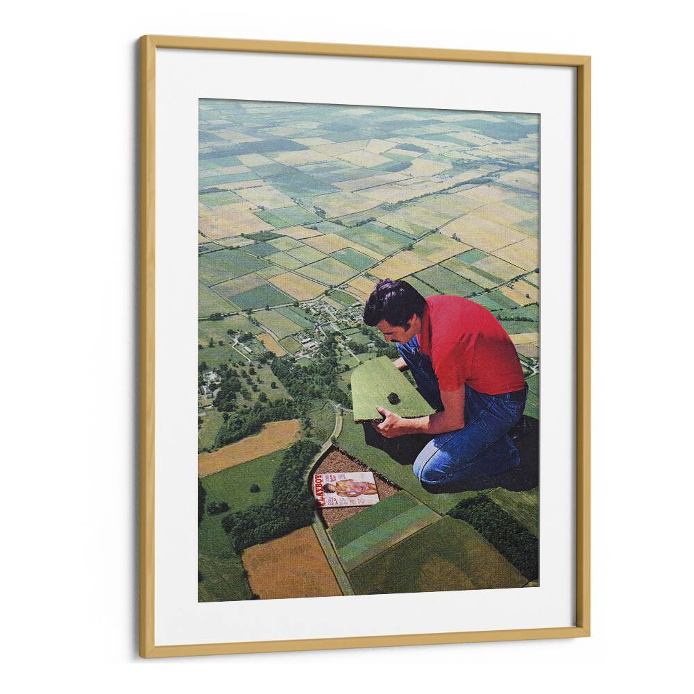HIDE AND SEEK, SURREAL ART PRINTS showcase a unique surreal painting framed elegantly for your space.