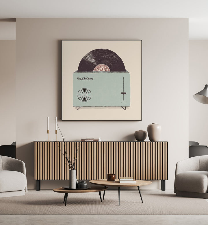 Transform your space with HIGH FIDELITY, MUSIC POSTERS celebrating cinema and music by Florent Bodart.