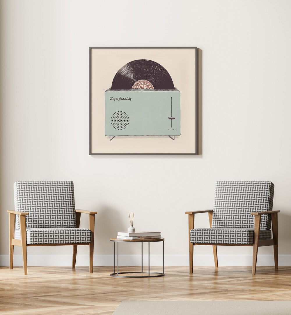 Transform your space with HIGH FIDELITY, MUSIC POSTERS by Florent Bodart, celebrating cinema and music's vibrant essence.