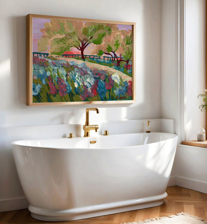 Stunning HILL COUNTRY SUNRISE, LANDSCAPE PAINTINGS enhance your space with serene beauty and calming colors.