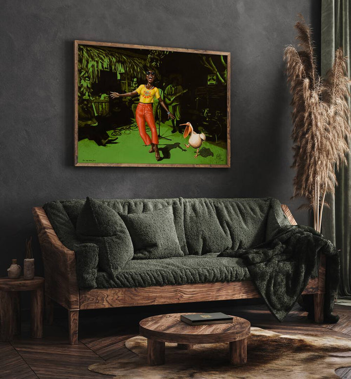 Transform your space with HIT THE ROAD JACK, AFRICAN ART PAINTINGS by Christian Beijer, showcasing vibrant artistry.
