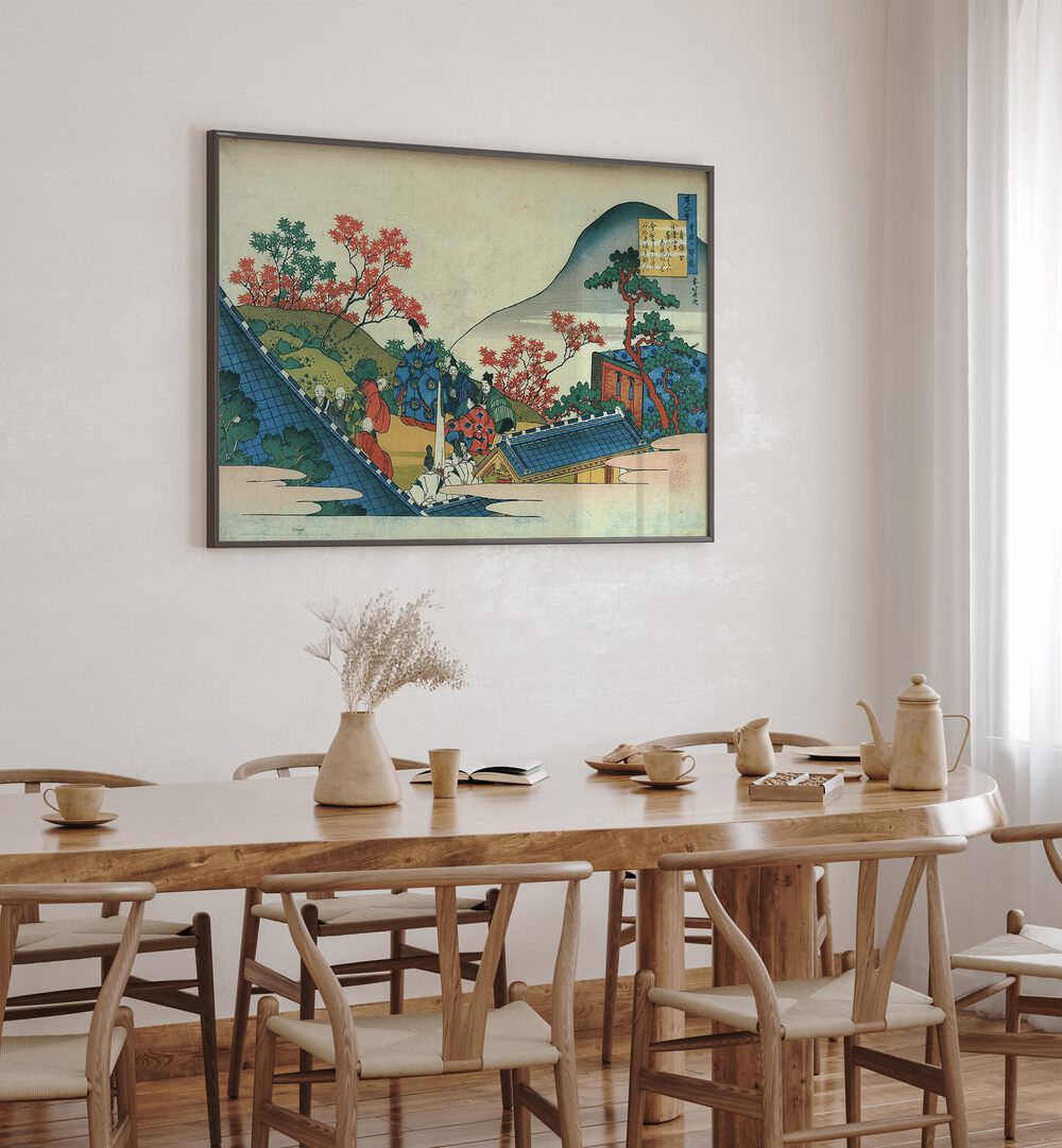 HOKUSAI'S POEM , VINTAGE PAINTINGS