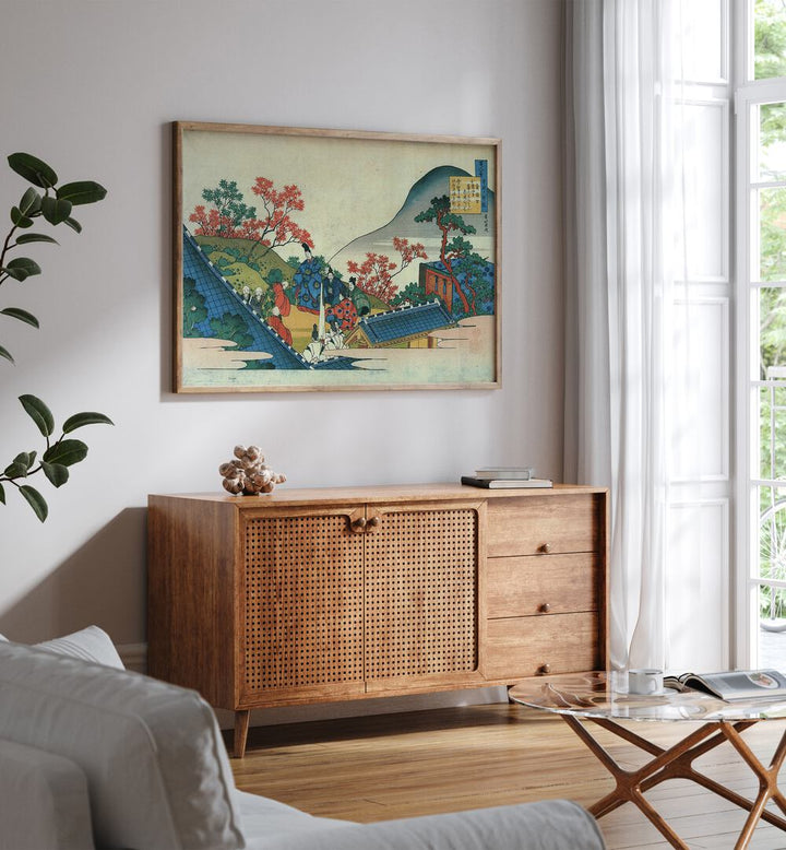HOKUSAI'S POEM , VINTAGE PAINTINGS