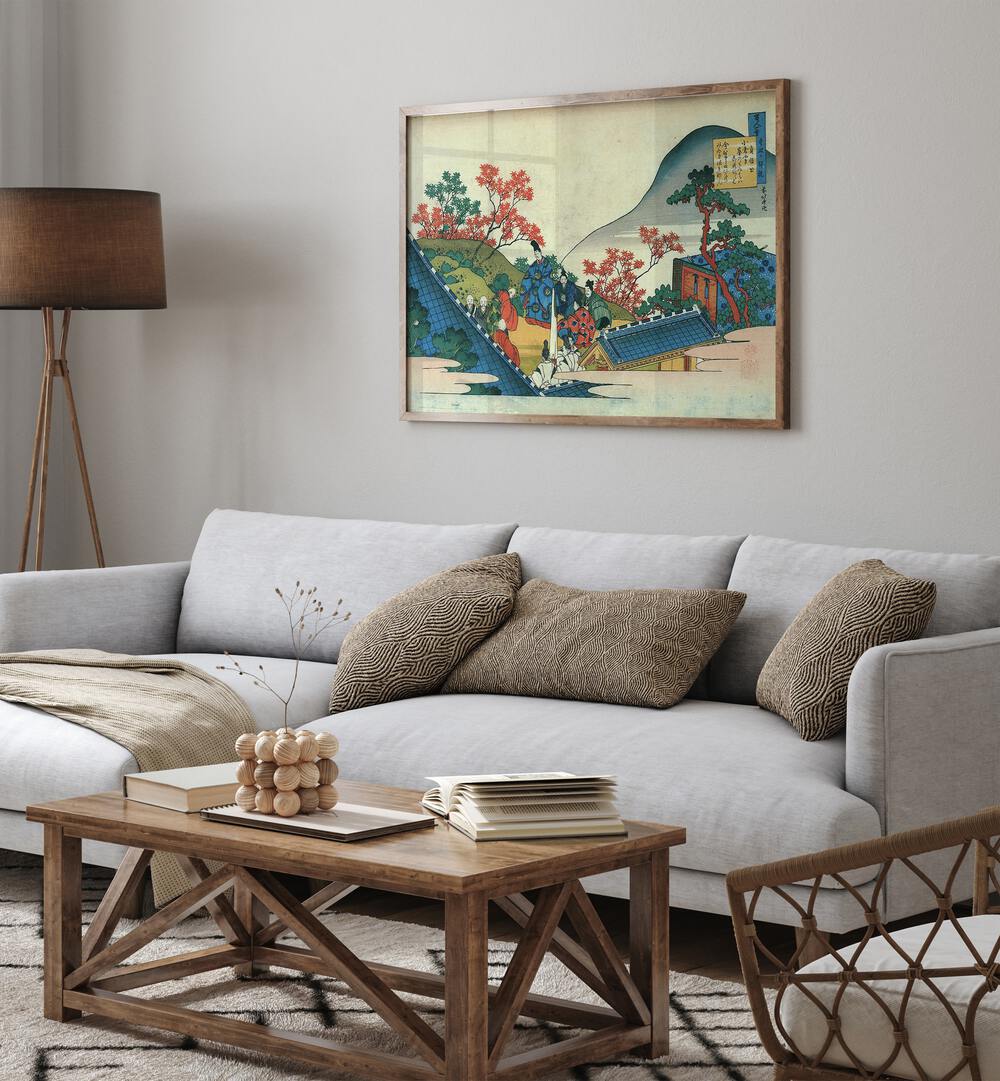 HOKUSAI'S POEM , VINTAGE PAINTINGS