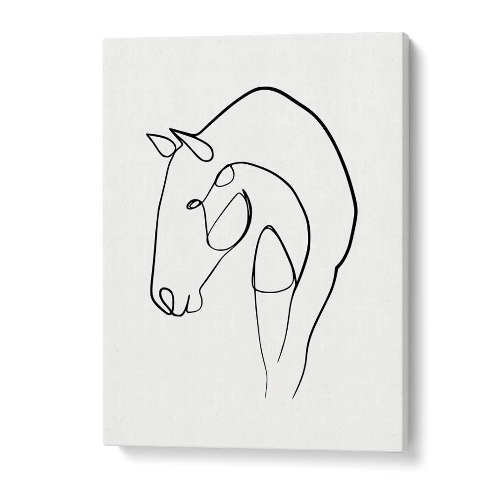Elegant HORSE STABLE , LINE ART PAINTINGS featuring minimalist equestrian beauty to elevate your space. Perfect decor choice!