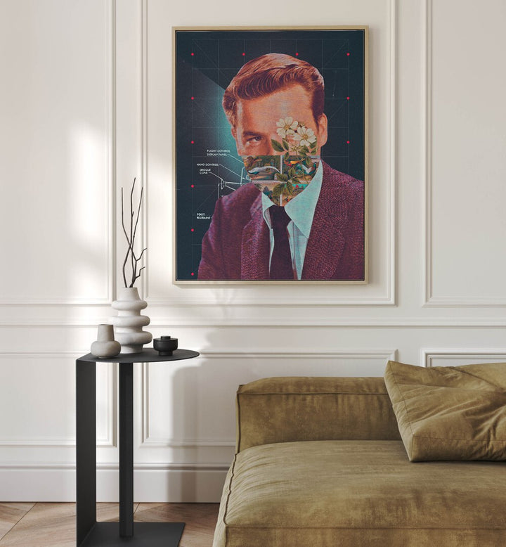 Stylish HUMANIOD, SURREAL ART PRINTS by Space Rocket Art enhance any modern space with captivating elegance.