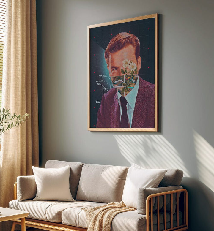 Stylish HUMANIOD, SURREAL ART PRINTS by Space Rocket Art enhance modern spaces with captivating elegance.
