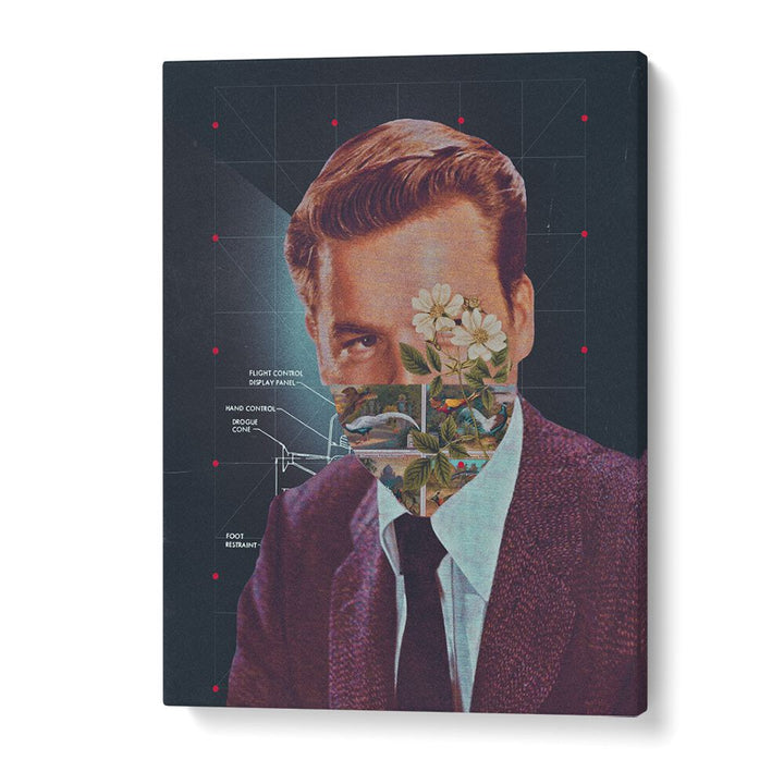 Captivating HUMANIOD, SURREAL ART PRINTS blending surrealism with elegance by SPACE ROCKET ART. Perfect for unique decor.