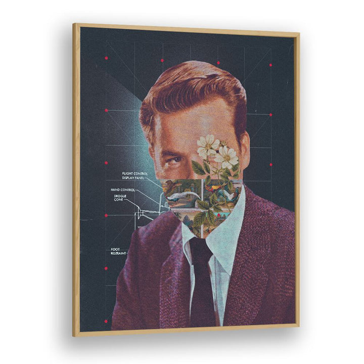 HUMANIOD, SURREAL ART PRINTS by Space Rocket Art feature a captivating blend of surrealism and elegance.