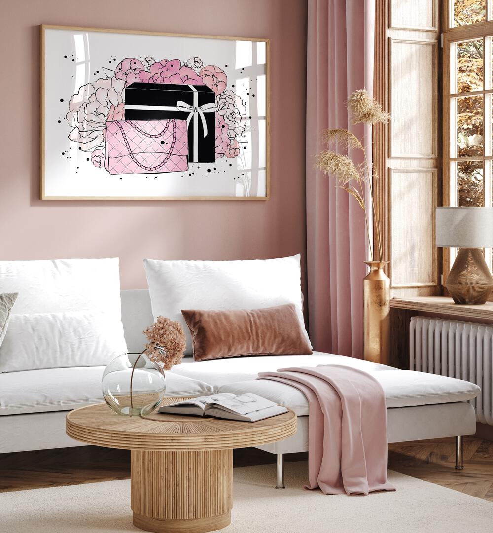 Elegant HANDBAG PEONIES, FASHION POSTERS by Martina, perfect for adding style to any chic home decor.