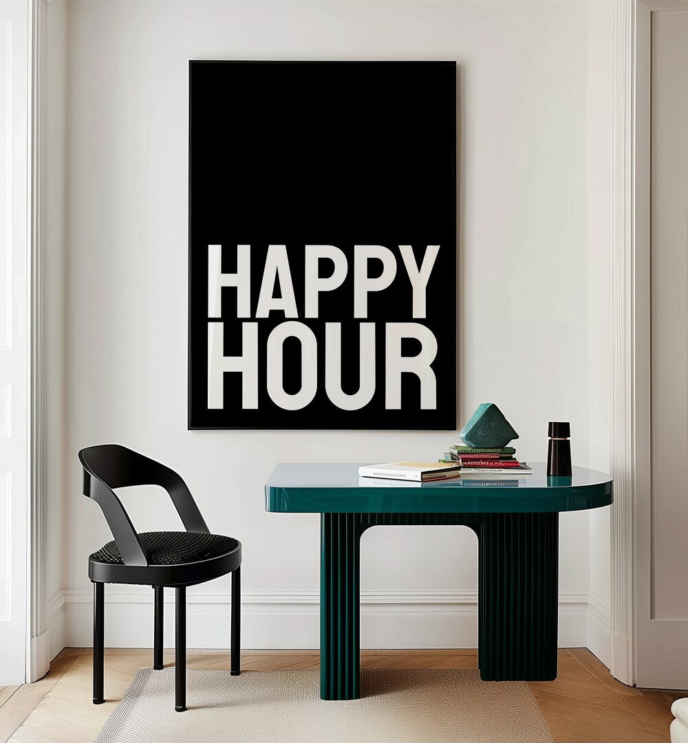 Elevate your space with HAPPY HOUR, QUOTES by Athene Fritsch, perfect for home and office decor.