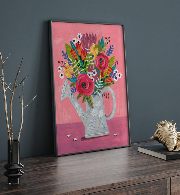 Vibrant flowers in a watering can print from HAVE YOU LOVED IT GALLERY WALL, perfect for stylish gallery walls.