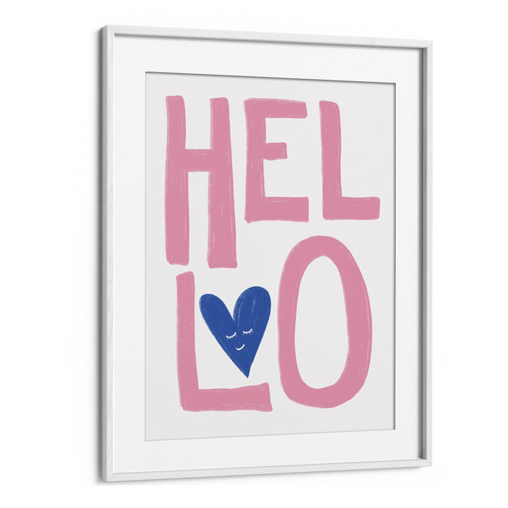 Colorful HELLO, QUOTES poster by Athene Fritsch, perfect for inspiring creativity in any space.