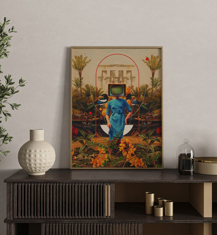 Explore HER ASYMMETRIES, SURREAL ART PRINTS by Frank Moth, blending creativity with vibrant surrealism.
