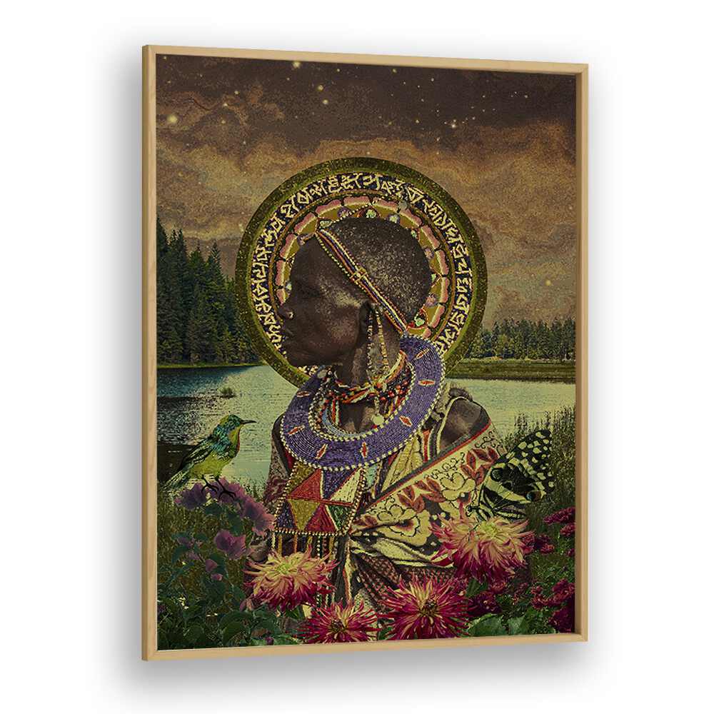 Stunning HALO, AFRICAN ART PAINTINGS by Cosmo Zach, showcasing surrealism with vibrant colors and intricate details.