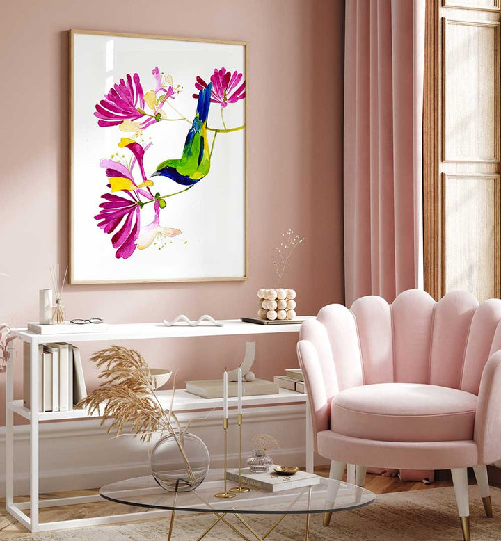 HONEYSUCKLE SEASON SMALL , FLORAL FLOWER PAINTINGS