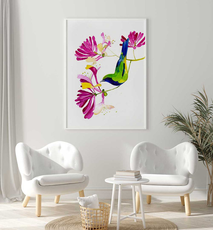 HONEYSUCKLE SEASON SMALL , FLORAL FLOWER PAINTINGS