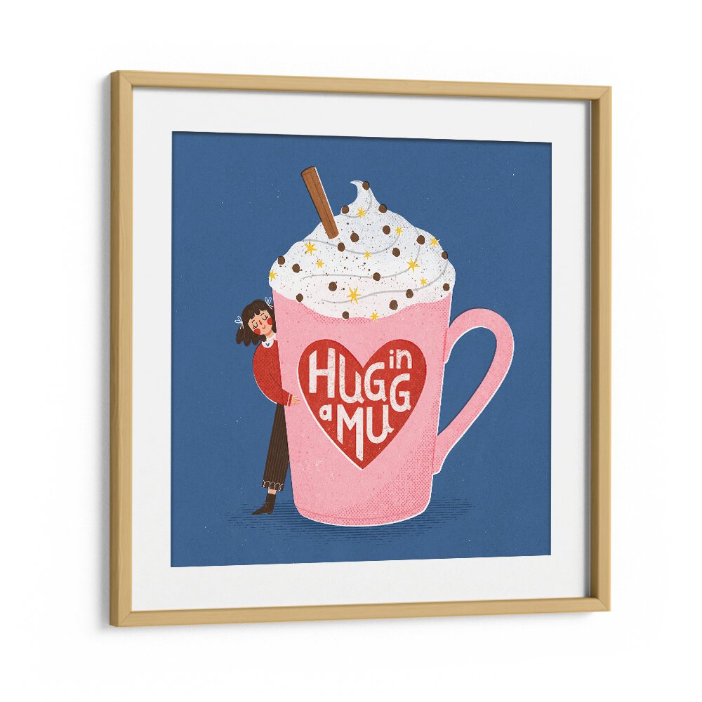 Bright and whimsical HUG IN A MUG, WALL ART PRINTS by Julia Leister, perfect for transforming your space.