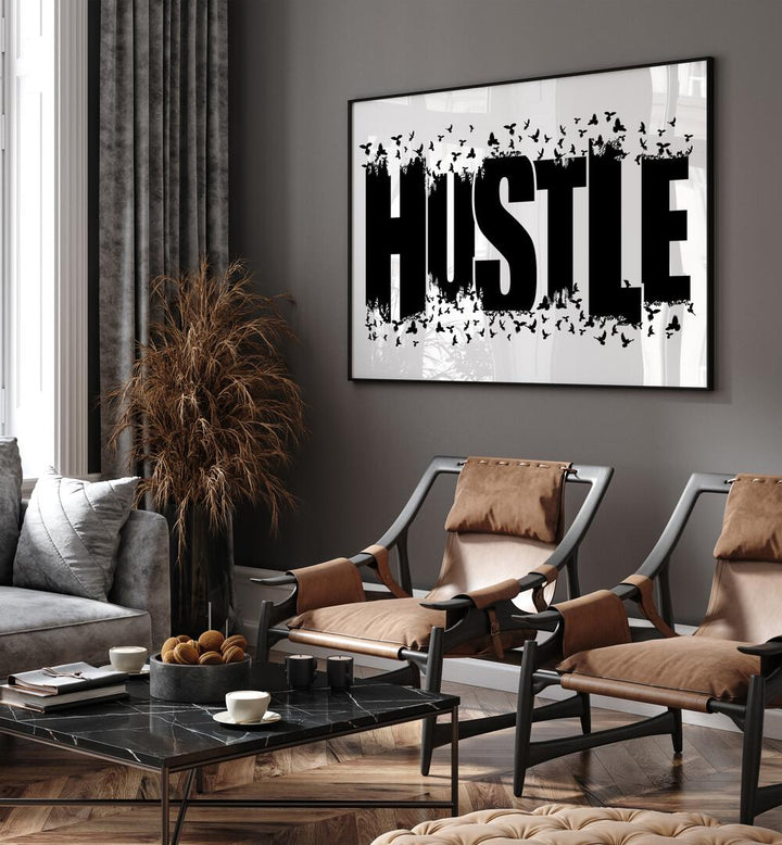 Transform your space with HUSTLE FOR FREEDOM, QUOTES typography posters, igniting motivation and inspiration.
