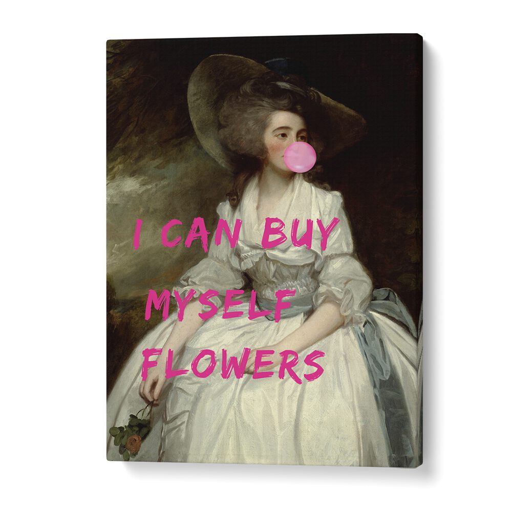 Transform your space with "I CAN BUY MYSELF, ALTERED ART PRINTS" by The Art Concept on premium canvas.