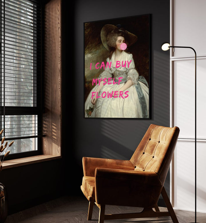 Transform your space with "I CAN BUY MYSELF , ALTERED ART PRINTS" by The Art Concept, featuring vibrant artwork.