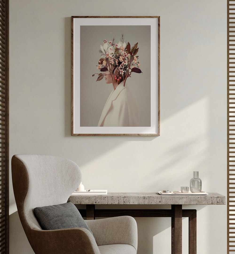 Surreal art print "I FELL IN LOVE, SURREAL ART PRINTS" by Frank Moth captures autumn’s enchanting beauty.