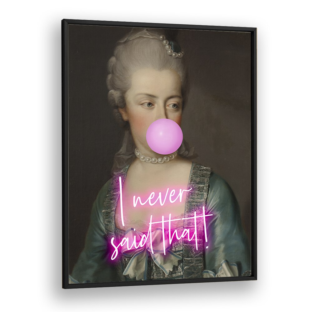 Captivating I NEVER SAID THAT II, ALTERED ART PRINTS by Grace Digital Art Co., featuring a unique framed design.