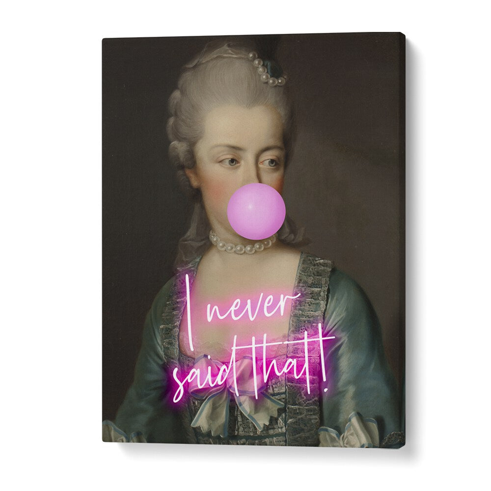Capture your space with I NEVER SAID THAT II, ALTERED ART PRINTS by Grace Digital Art Co, featuring a playful design.
