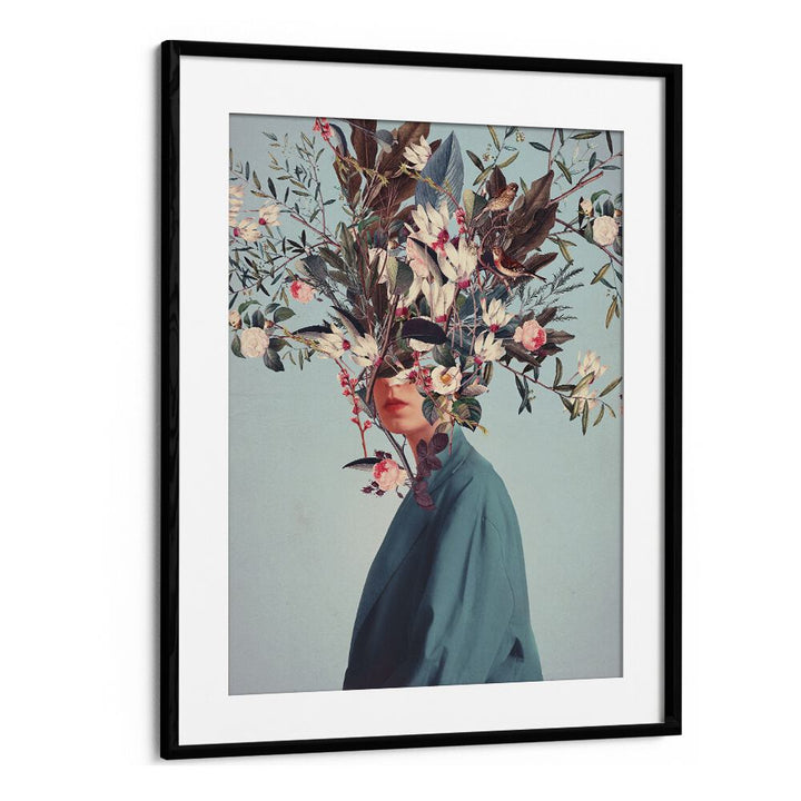Surreal art print "I WAS HIDDEN BUT YOU SAW ME" by Frank Moth, framed beautifully for a captivating decor accent.