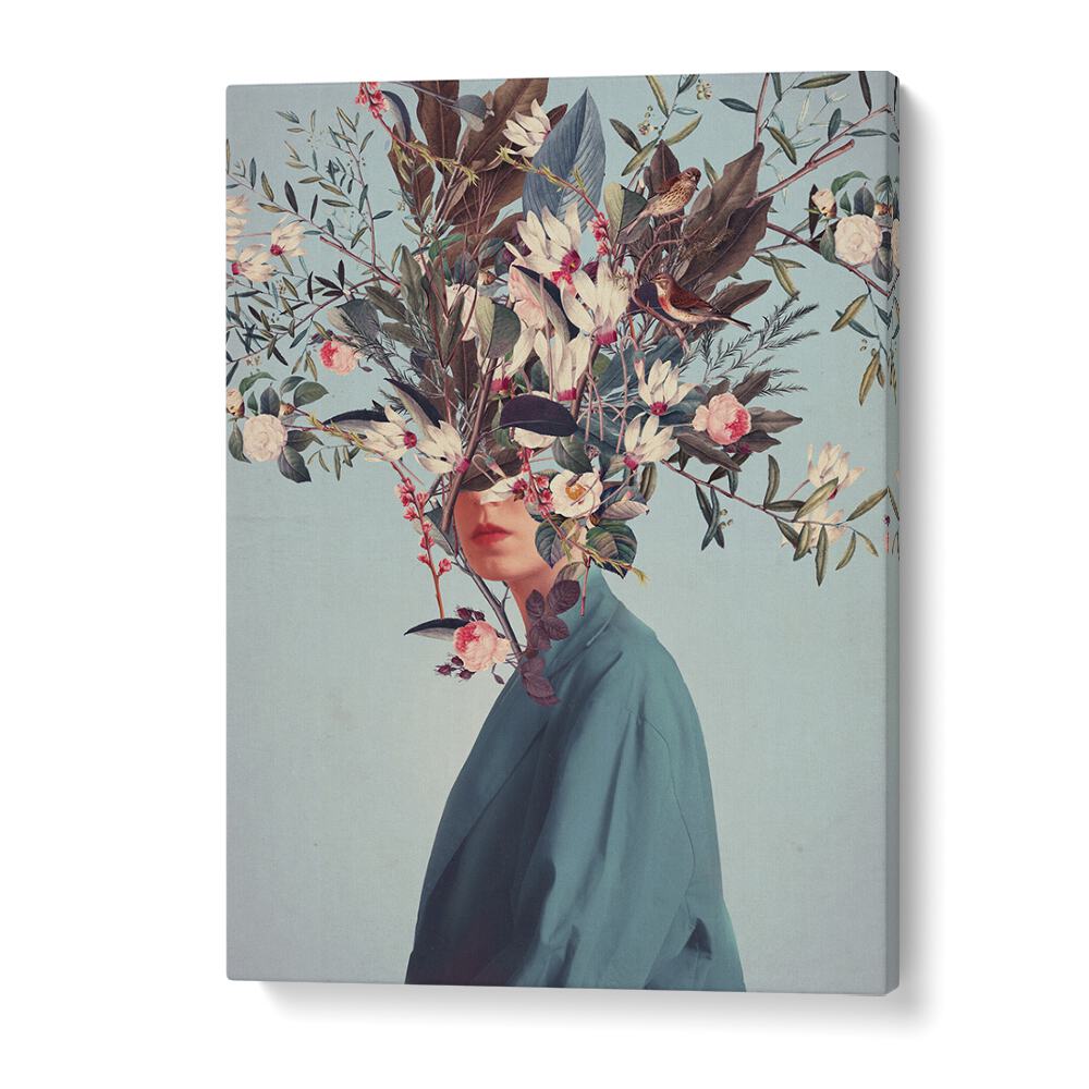 Stunning surreal art print, "I WAS HIDDEN BUT YOU SAW ME," by Frank Moth, perfect for art enthusiasts' spaces.