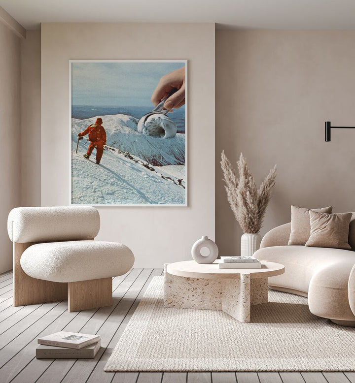 Transform your space with the ICE CREAM MOUNTAIN, SURREAL ART PRINTS by Vertigo Artography, a vibrant art piece.