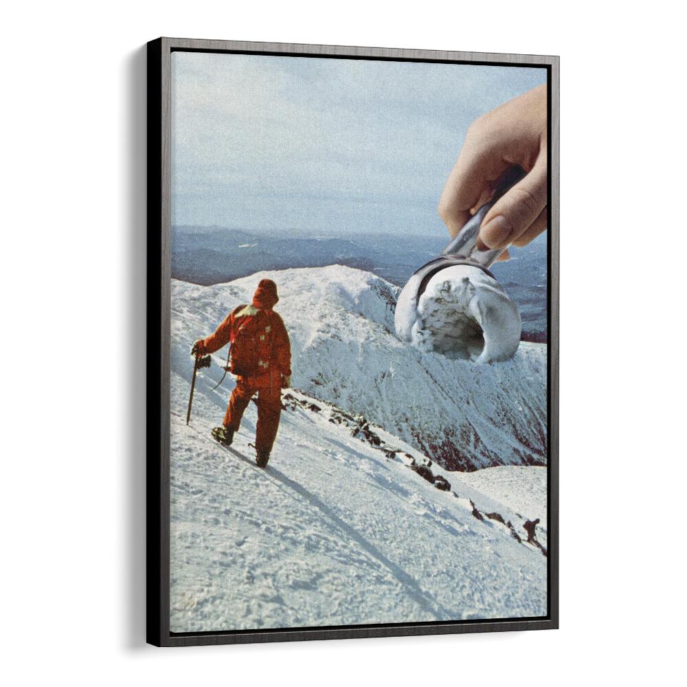 Surreal art print "Ice Cream Mountain - Cookies A Cream" by Vertigo Artography, blending creativity and color.