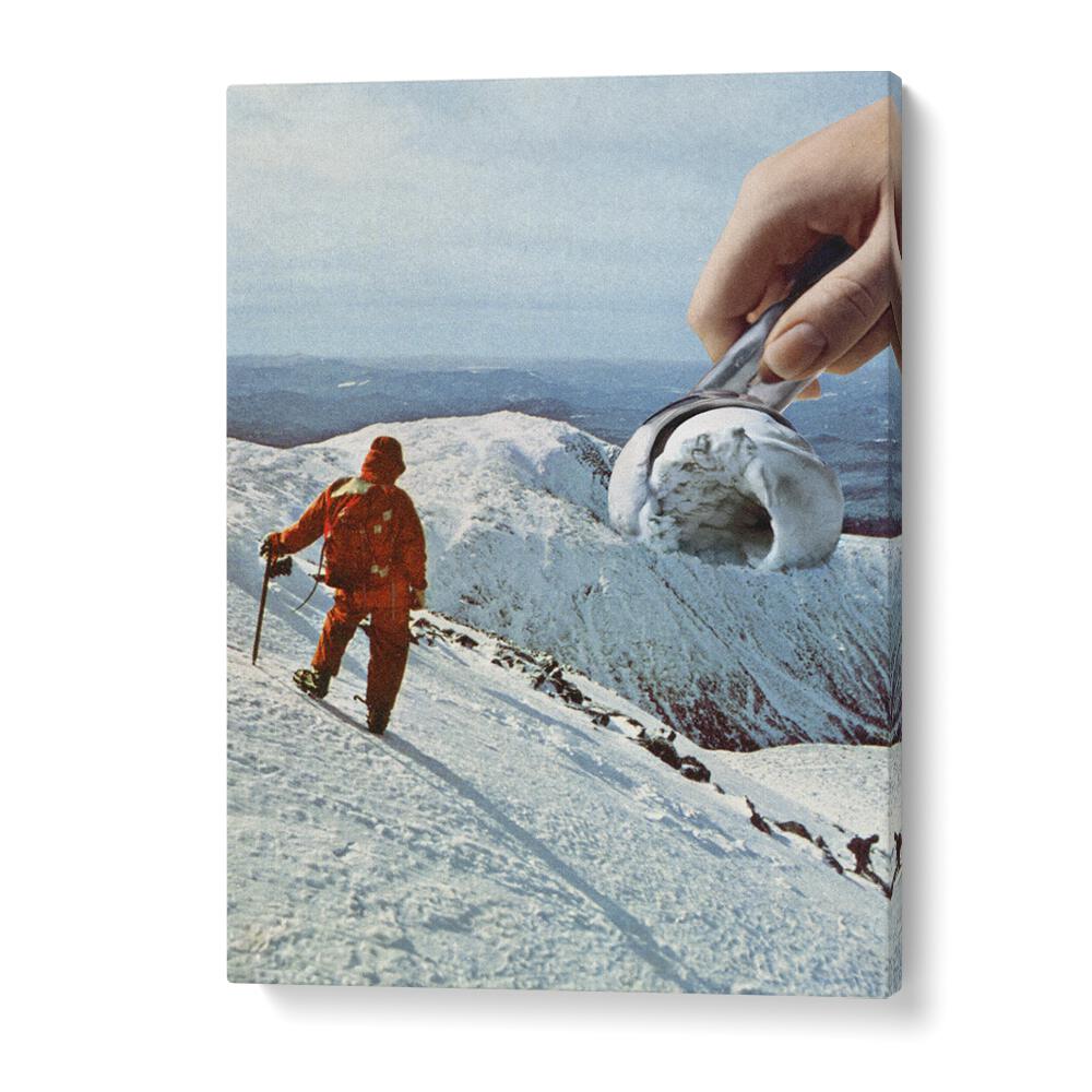 Surreal art print "Ice Cream Mountain - Cookies A Cream" by Vertigo Artography adds whimsy to any space.