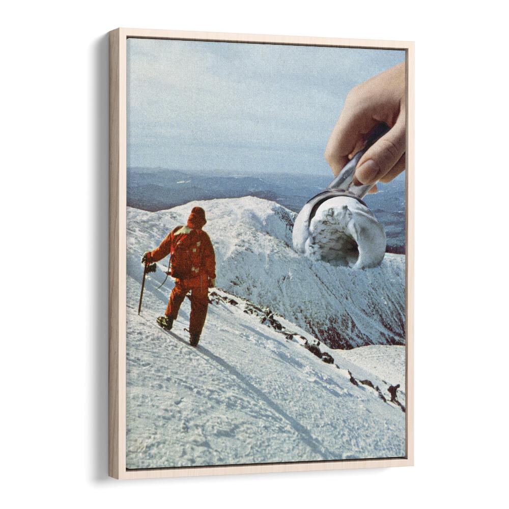 Surreal art print "ICE CREAM MOUNTAIN, SURREAL ART PRINTS" by Vertigo Artography adds whimsy to any space.