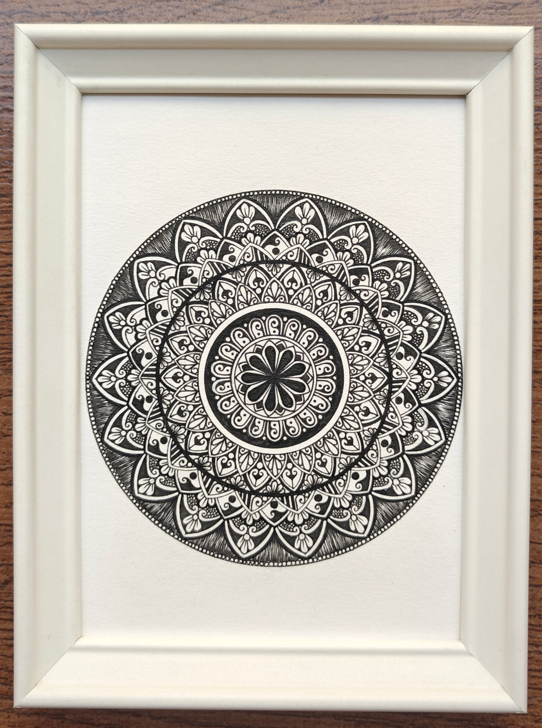 BLACK MANDALA , HANDMADE ARTWORKS