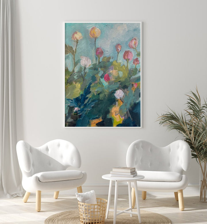 Vibrant IMPRESSIONISTIC BLOOMS, FLORAL FLOWER PAINTINGS brighten any space with enchanting abstract floral designs.