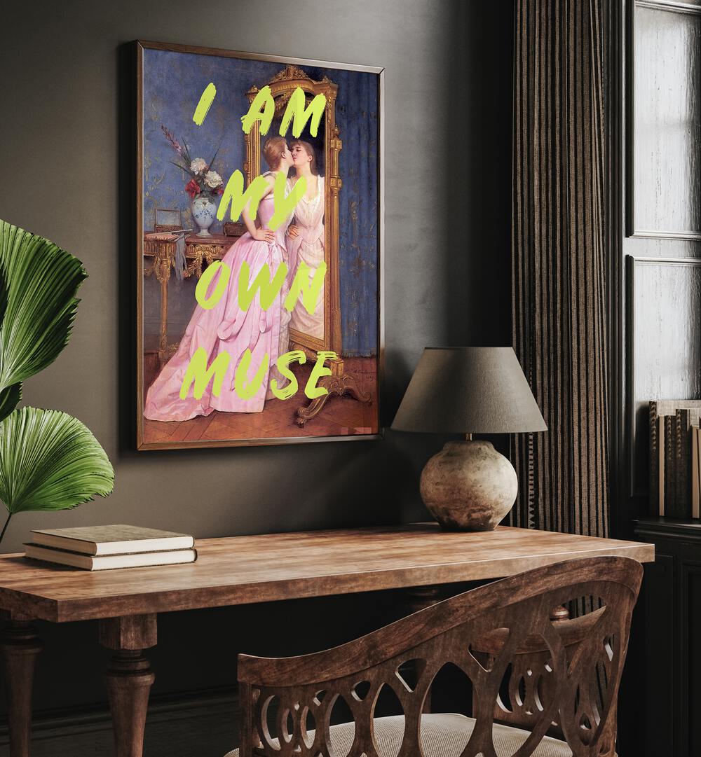 Elevate your space with I'M MY OWN MUSE, ALTERED ART PRINTS by Grace Digital Art Co, a contemporary masterpiece.