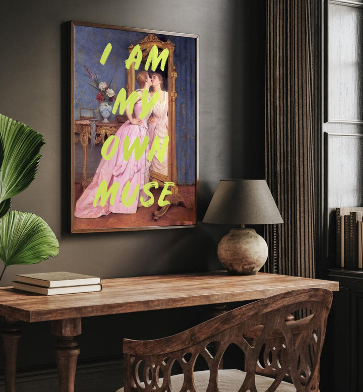 Elevate your space with I'M MY OWN MUSE, ALTERED ART PRINTS by Grace Digital Art Co, a contemporary masterpiece.