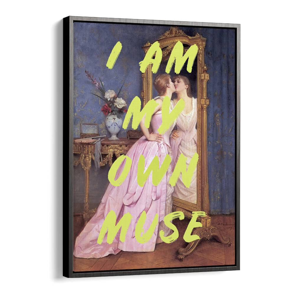 Captivating altered art print, "I'M MY OWN MUSE," by Grace Digital Art Co, perfect for contemporary decor.