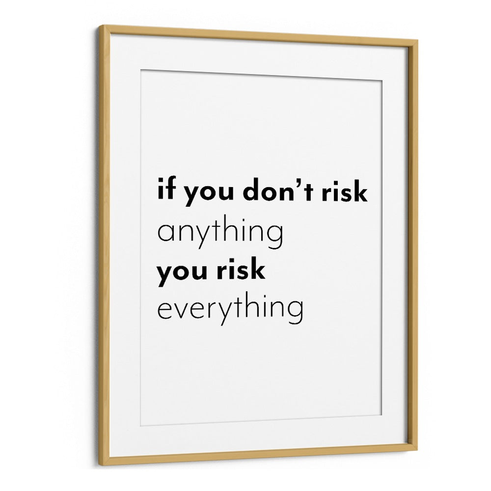 Motivational poster by 1 X Studio featuring “IF YOU DONT RISK , QUOTES” to inspire confidence and embrace challenges.