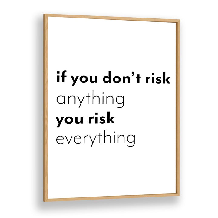 Motivational “If You Don’t Risk” poster by 1 X Studio, perfect for inspiring confidence and pursuing dreams. IF YOU DONT RISK , QUOTES.