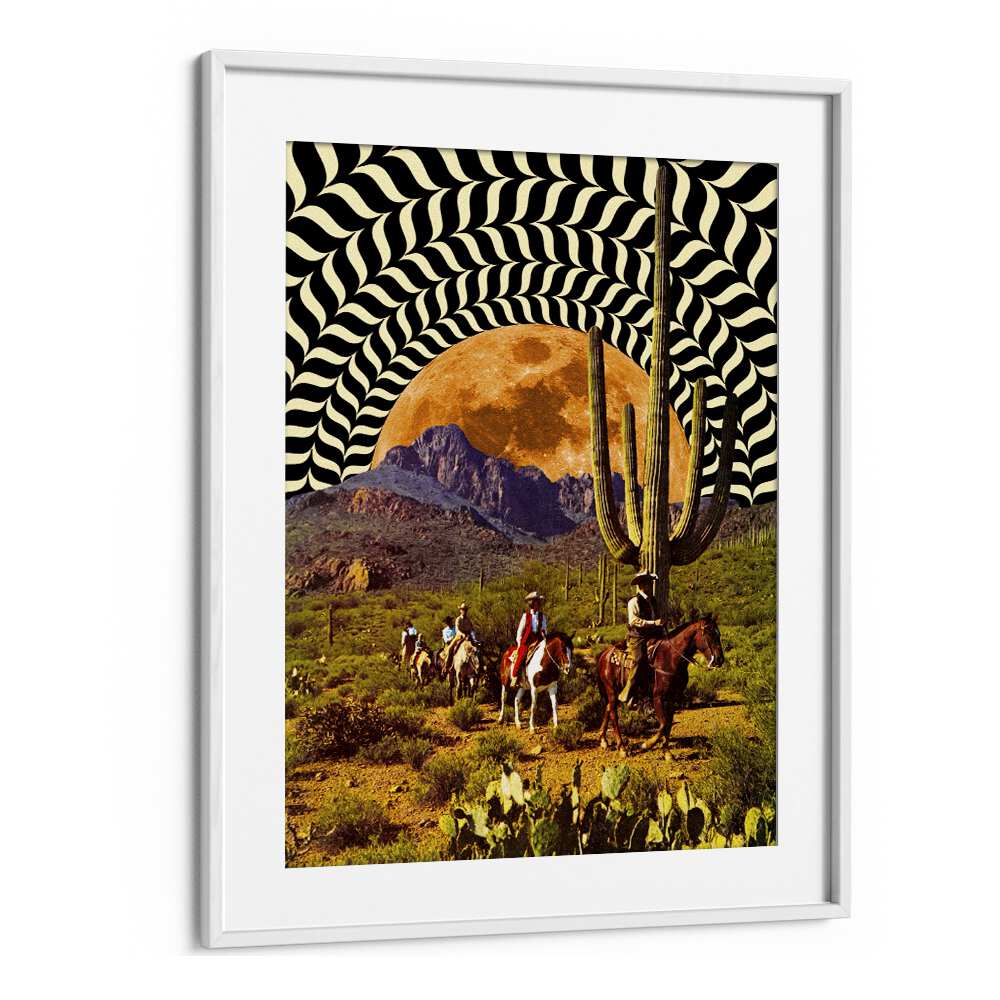 Explore ILLUSIONARY COWBOYS, SURREAL ART PRINTS by Taudalpoi, blending vibrant landscapes with surreal elements.
