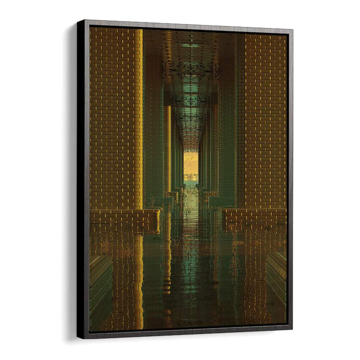 Transform your space with "Indoor Lake," a stunning surreal art print by Cosmo Zach, perfect for home decor.