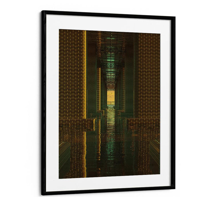 Mesmerizing "Indoor Lake" by Cosmo Zach, a stunning surreal art print for unique home decor. INDOOR LAKE, SURREAL ART PRINTS.