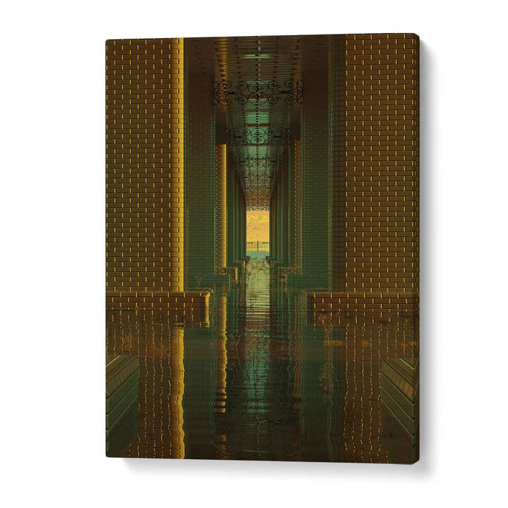 Mesmerizing "Indoor Lake" by Cosmo Zach, a surreal art print that enhances home decor with captivating elegance.