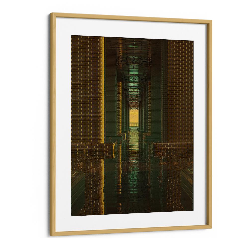 Transform your decor with the mesmerizing "Indoor Lake, Surreal Art Prints" by Cosmo Zach, perfect for any space.